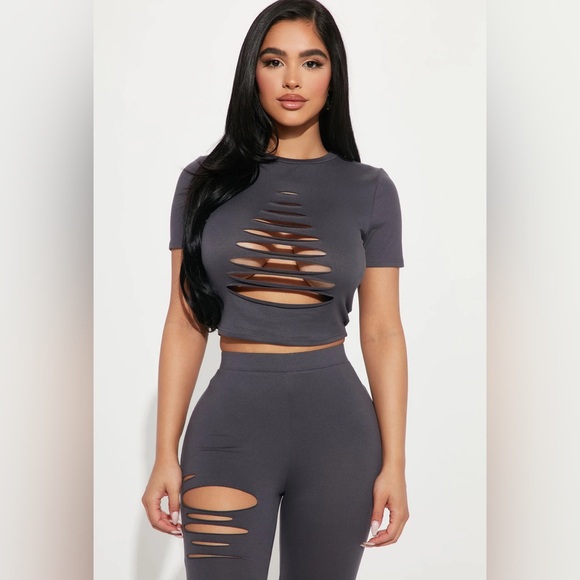 All Slashed Out Legging Set - Fashion Nova - M - Picture 2 of 4